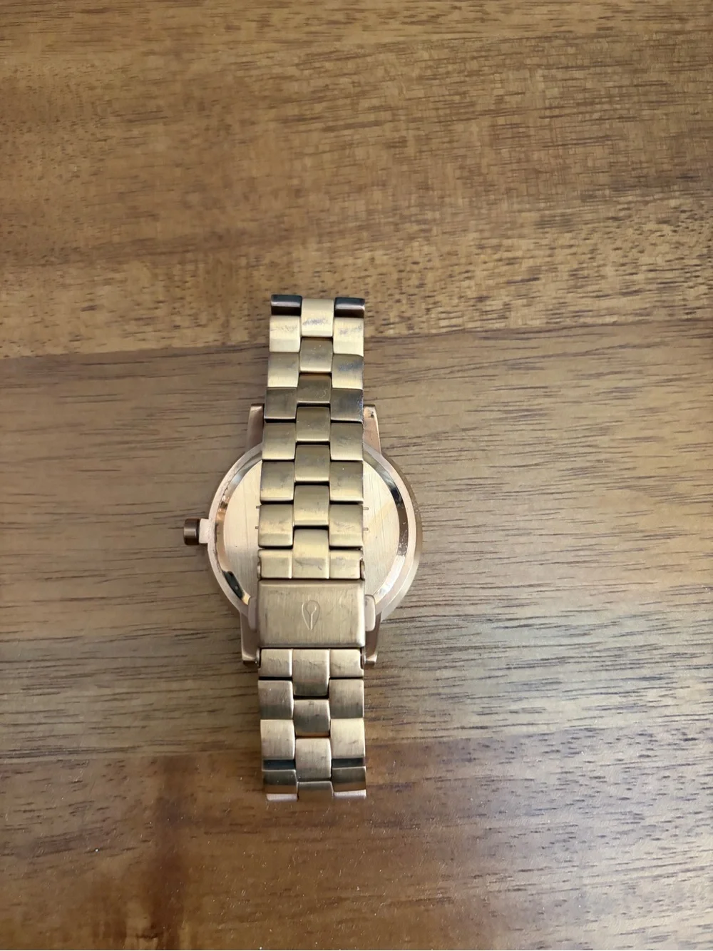 Nixon Gold Bracelet Watch with Black Dial